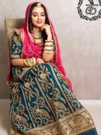 Blooming Georgette Designer Poshak