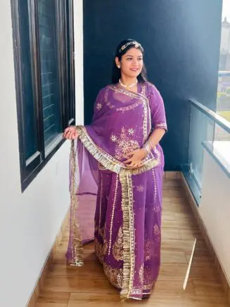 Hand Work Gota Patti Rajputi Poshak