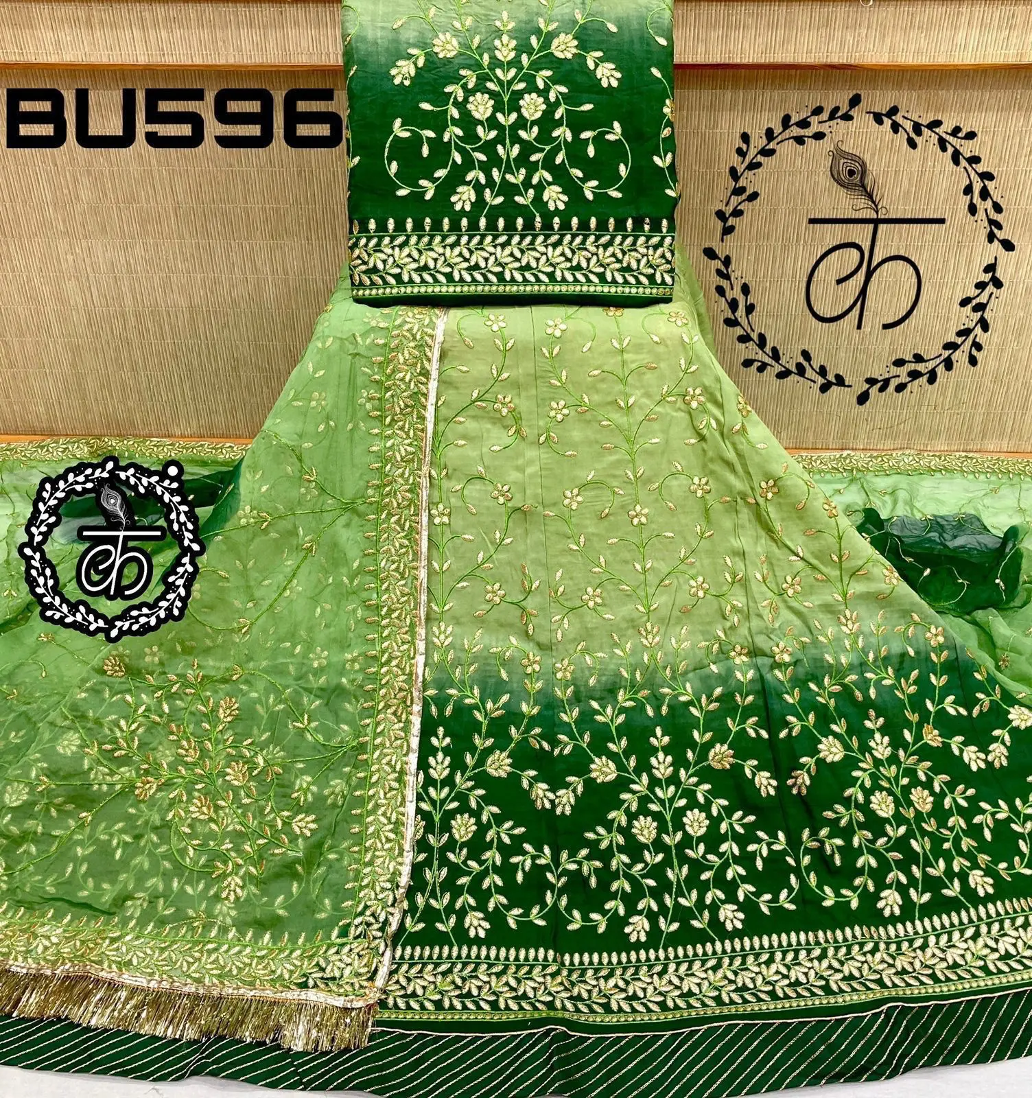 Beautiful Double Shaded Rajputi Dress Beautiful Double Shaded Rajputi Dress