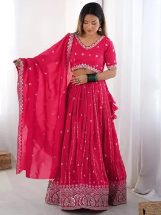 Pink Lehenga Choli
