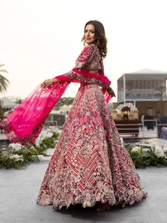 Bride in lehenga