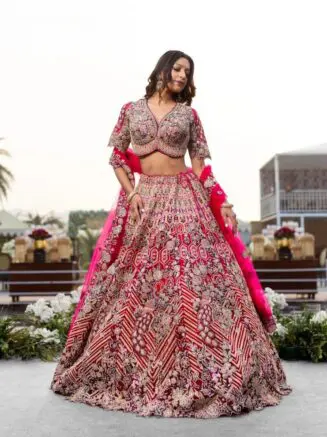 Bride in lehenga