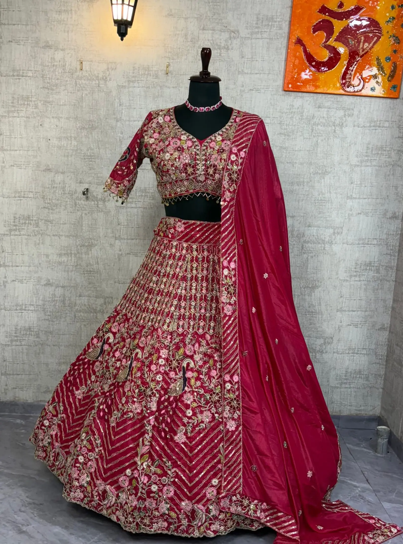 Bride in lehenga