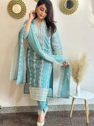 chikankari kurta set for women