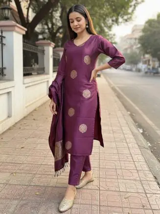 Dark Purple Suit Ladies