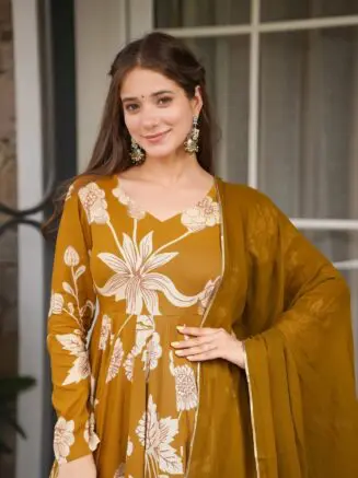 anarkali pant dupatta set