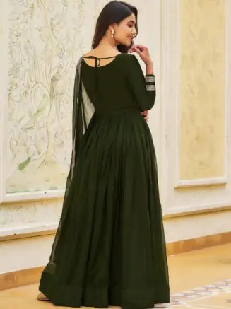 Anarkali Gown With Dupatta