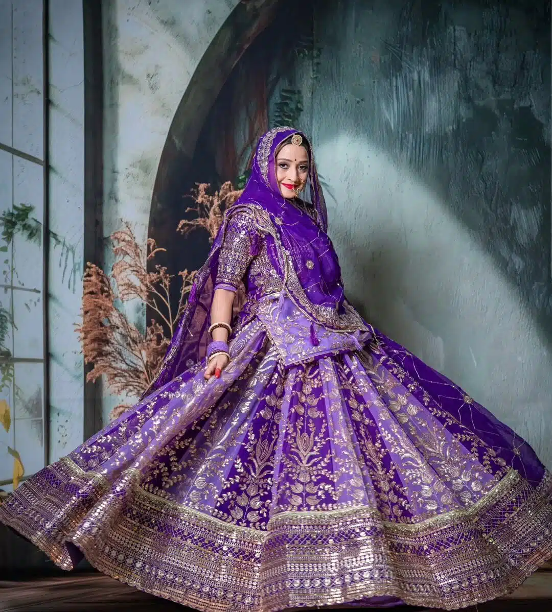 rajputi poshak Purple Colour Rajputi Poshak