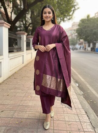 Dark Purple Suit Ladies