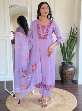 lavender kurta set