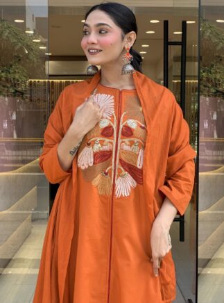 Anarkali Kurta set with Dupatta Meesho