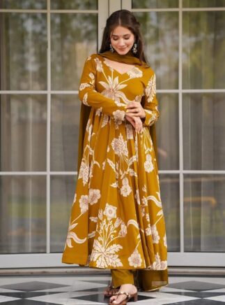 anarkali pant dupatta set