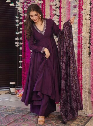 anarkali palazzo suit