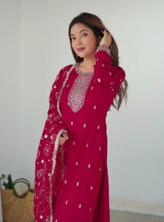 Women Kurta Pant Dupatta Set Meesho