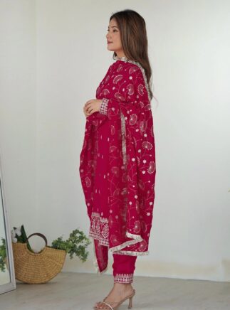 Women Kurta Pant Dupatta Set Meesho