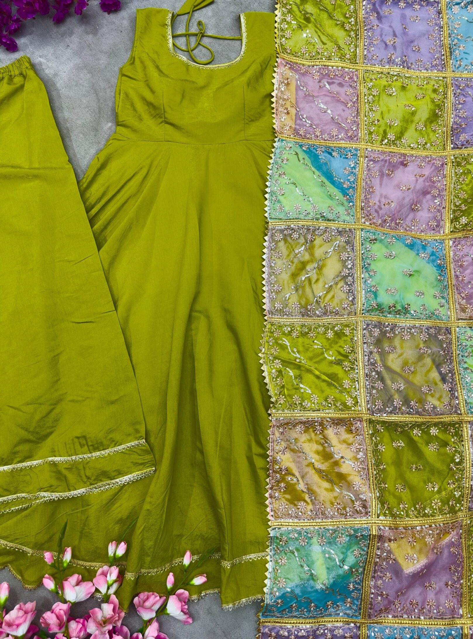 img_3214 Meesho Anarkali Gown With Dupatta