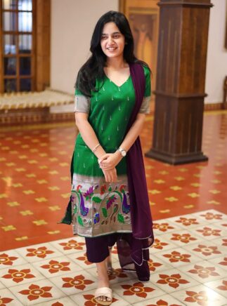 Jacquard Kurta Set For Women