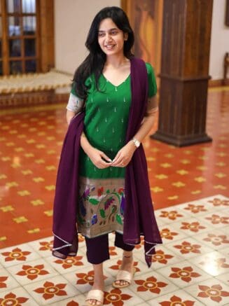 Jacquard Kurta Set For Women