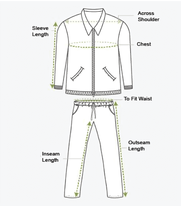 track suit size chart