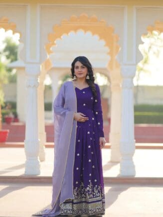 Beautiful Purple Gown for Women