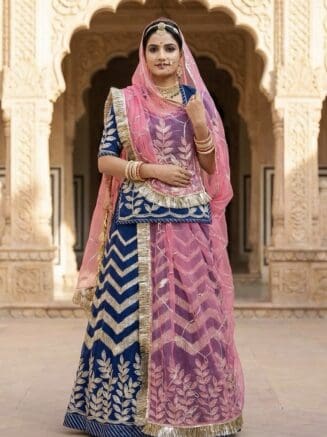 Beautiful Gota Work Like Hand work Poshak Under 1000