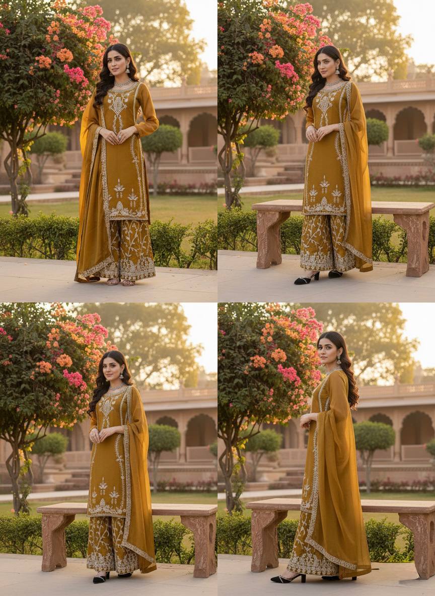 photo_1_2026-02-21_20-32-22 Mustard Palazzo Set for Women with Dupatta RjPoshak