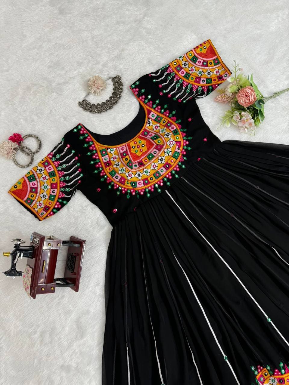 photo_1_2026-02-22_09-22-21 Black Georgette Lehenga Set with Sequins Work | Designer Festive Wear-RjPoshak