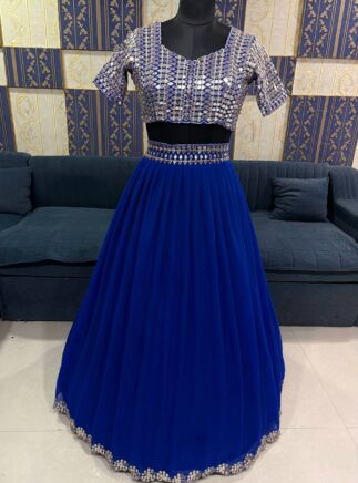 Buy Online RjPoshak Georgette Lehenga Choli