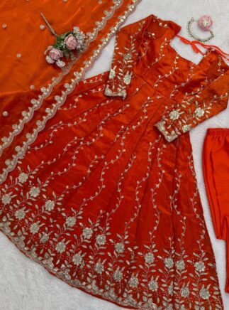 Designer Anarkali Suit with Dupatta – Festive & Party Wear | RjPoshak
