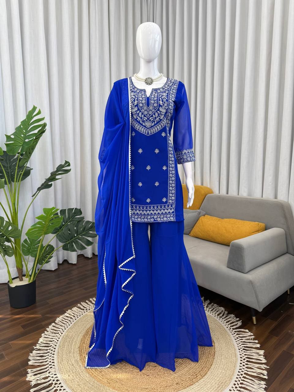 photo_5_2026-02-06_12-29-18 Blue Designer Sharara Set with Dupatta for Women