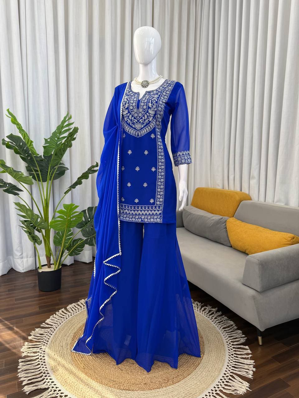 photo_6_2026-02-06_12-29-18 Designer Blue Sharara Set with Dupatta – Wedding & Party Wear | RjPoshak