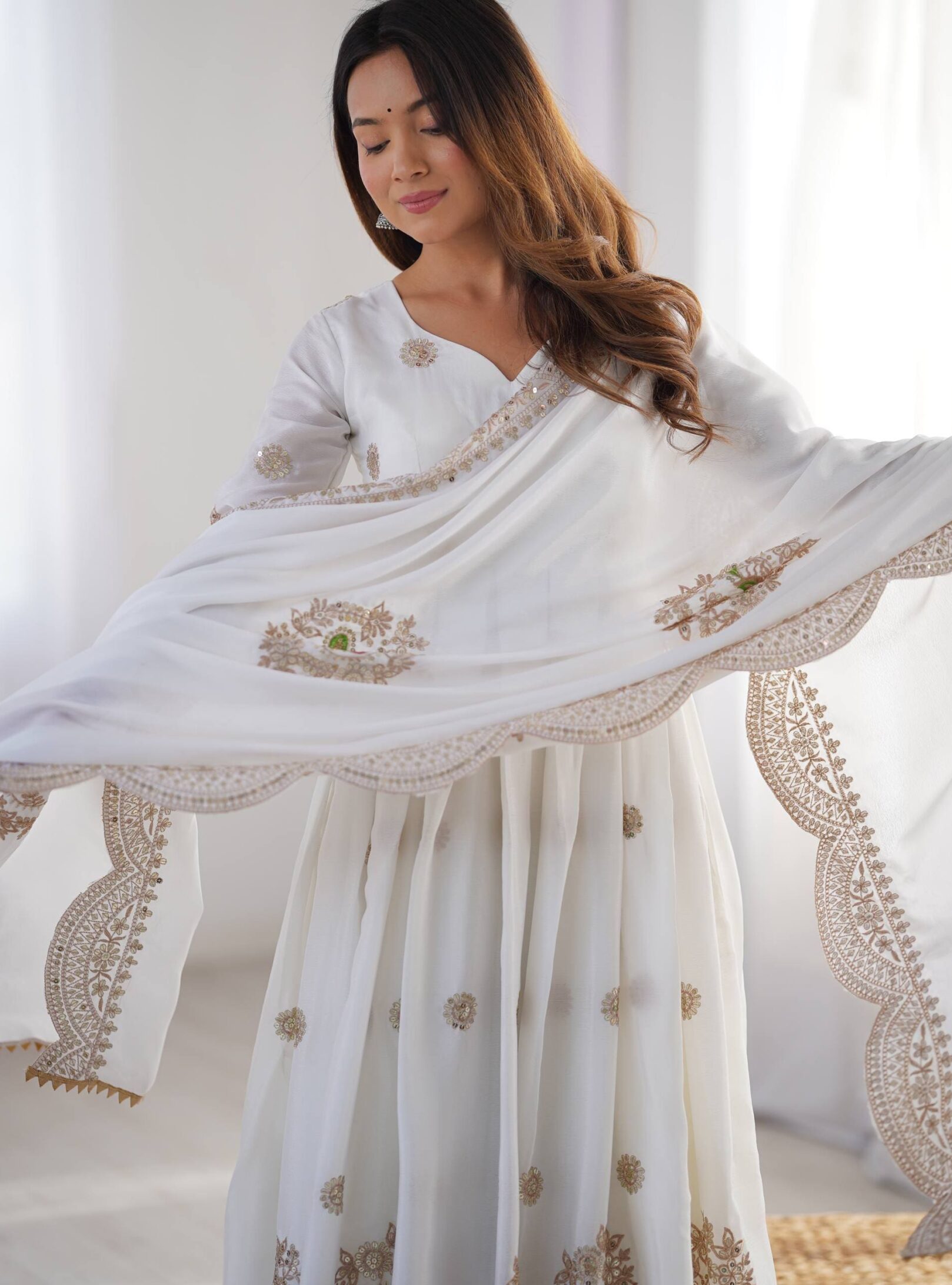 photo_9_2026-02-16_20-26-39 Designer Chinon Silk Gown Set with Dupatta – Embroidered Festive Wear | RjPoshak