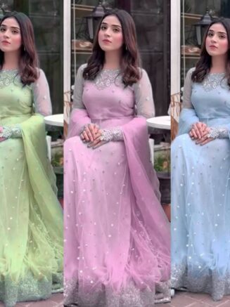 designer-faux-georgette-gown-lehenga-set