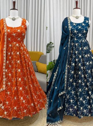 Buy Designer Anarkali Suit Set with Dupatta for Women – Party Wear & Wedding Anarkali | RjPoshak