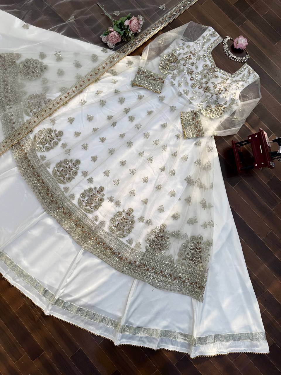 photo_3_2026-03-21_08-39-08 Designer Gown with Lehenga Set for Women – Soft Net & Satin Party Wear | RjPoshak