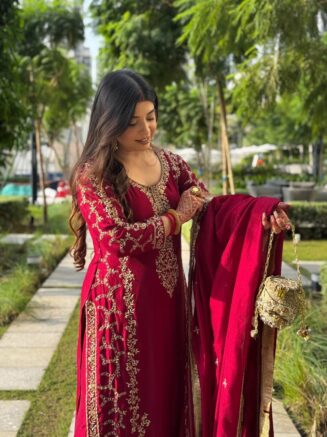 Home 24 Designer Palazzo Set for Women with Dupatta – Faux Georgette Party Wear | RjPoshak