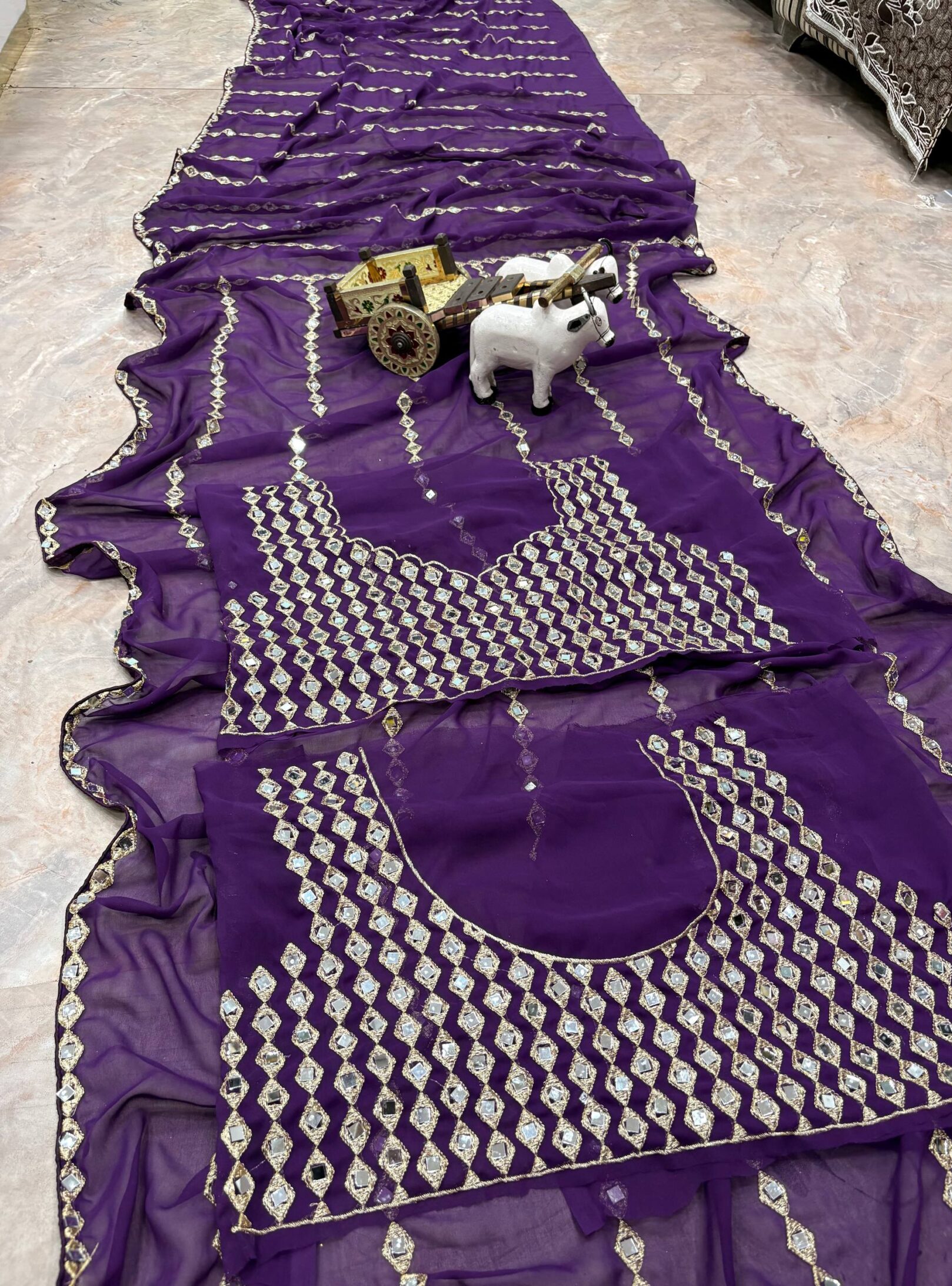 photo_4_2026-03-02_08-12-36 Buy Online Purple Faux Georgette Mirror Work Saree- RjPoshak
