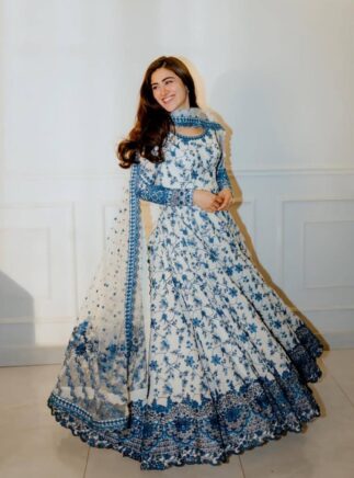 Online Designer Anarkali Suit Set with Dupatta – Faux Georgette Party Wear | RjPoshak