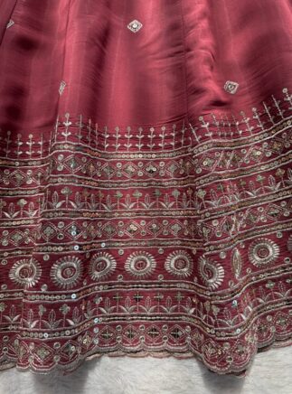 Designer Mul Chanderi Silk Gown with Pant Set – RjPoshak
