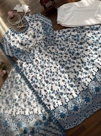 Online Designer Anarkali Suit Set with Dupatta – Faux Georgette Party Wear | RjPoshak