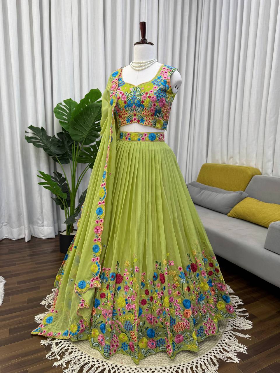 photo_7_2026-03-26_08-29-07 Designer Organza Silk Lehenga Choli with Sequins Work – RjPoshak