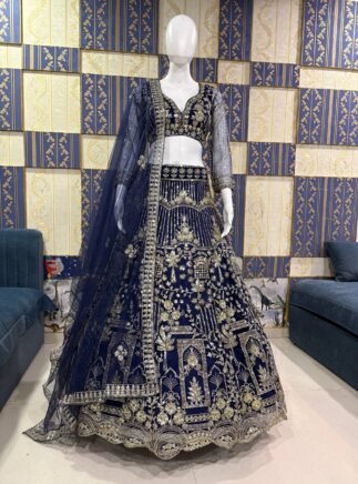 Buy Soft Net Lehenga & Sequins Work – Designer Party Wear Lehenga for Women | RjPoshak