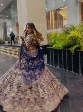 Home 21 Buy Soft Net Lehenga & Sequins Work – Designer Party Wear Lehenga for Women | RjPoshak