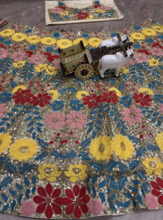 Soft Net Heavy Sequins Lehenga Choli I RjPoshak