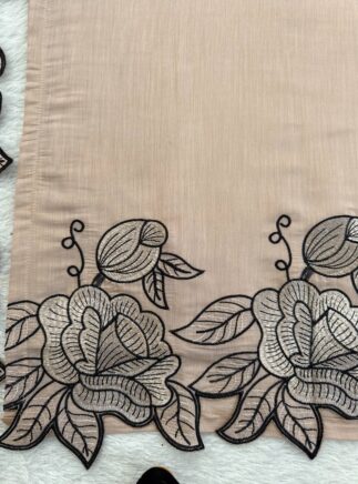 RjPoshak Mul Chanderi Designer Suit Set with Dupatta