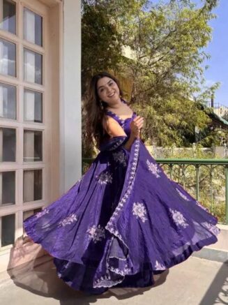 Designer Silk Kurta Palazzo Set with Dupatta | Festive Wear | RjPoshak