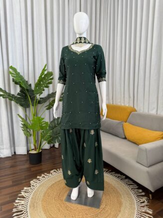 RjPoshak Designer Farshi Palazzo Set with Pearl Work