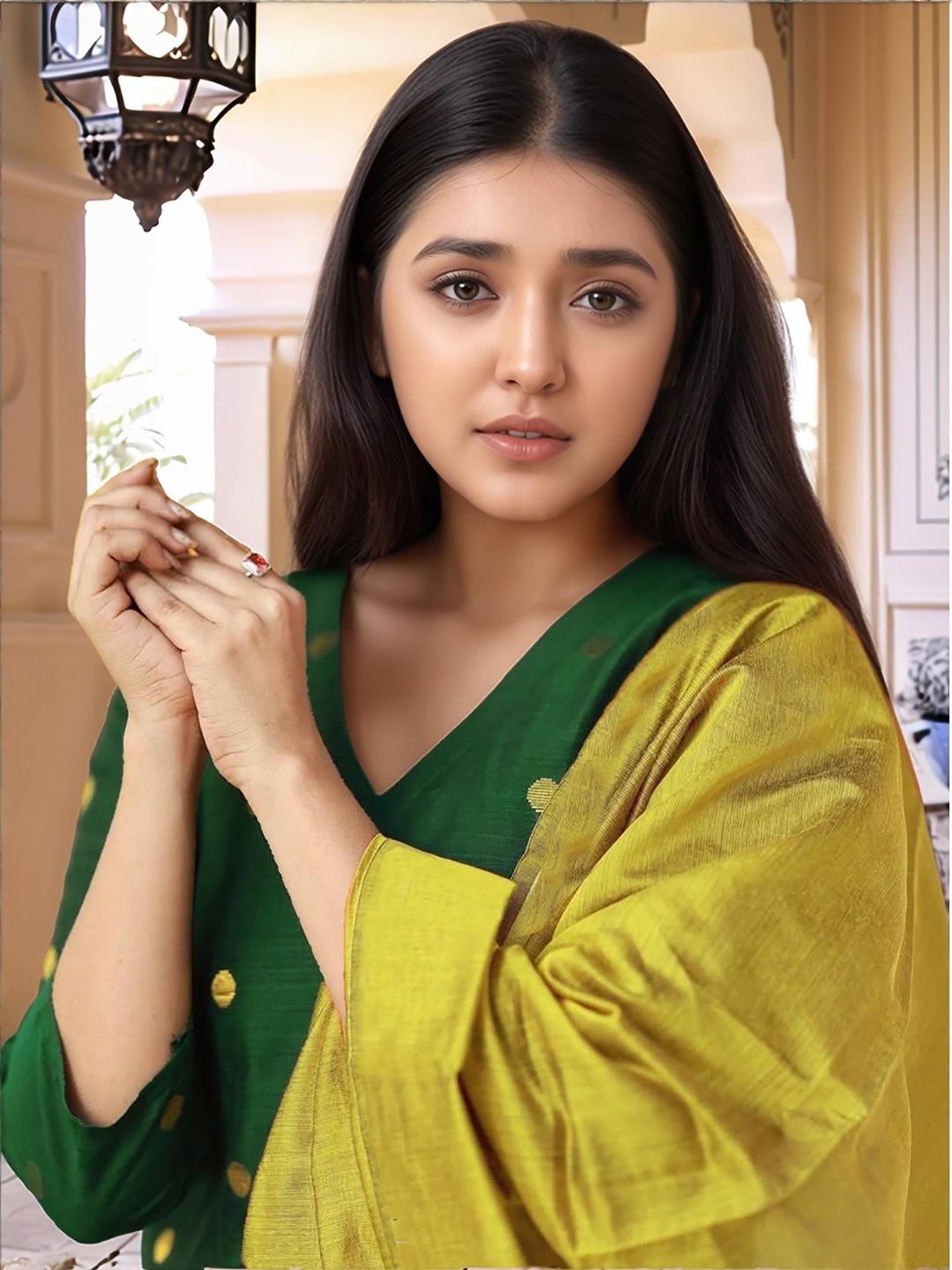 photo_4_2026-04-11_20-45-59 RjPoshak Green Appy Suit Set – Art Silk Jacquard Weaving Kurta Pant Dupatta | Festive & Party Wea