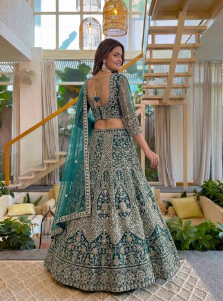 Butterfly Net Lehenga Choli – Sequins Embroidered Designer Wedding & Festive Wear RjPoshak