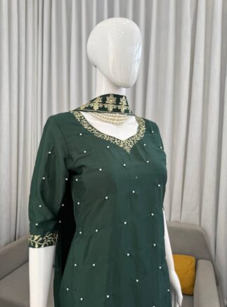 RjPoshak Designer Farshi Palazzo Set with Pearl Work